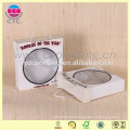 High quality plastic handle lid and tray paper suitcase box